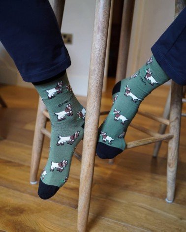 Sauvez les chèvres - Chaussettes en bambou Bare Kind jolies pour femme originales pour homme chausset rigolotes drole Suisse