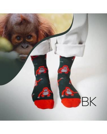 Rettet die Orang-Utans - Bambus Socken Bare Kind socke kuschelsocken für damen lustig herren farbige coole socken