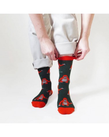 Rettet die Orang-Utans - Bambus Socken Bare Kind socke kuschelsocken für damen lustig herren farbige coole socken
