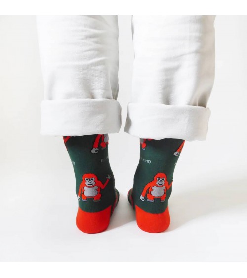 Rettet die Orang-Utans - Bambus Socken Bare Kind socke kuschelsocken für damen lustig herren farbige coole socken