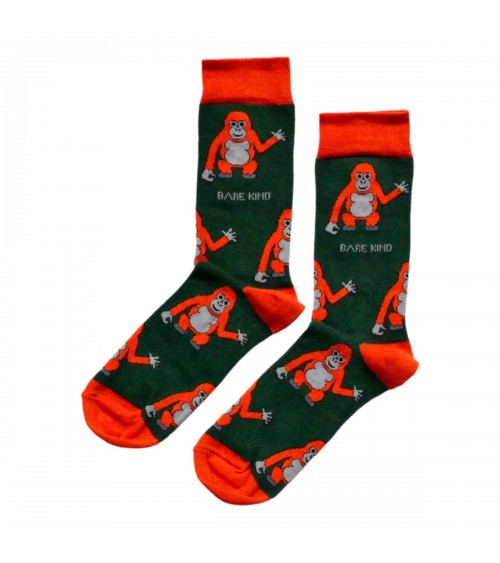 Rettet die Orang-Utans - Bambus Socken Bare Kind socke kuschelsocken für damen lustig herren farbige coole socken