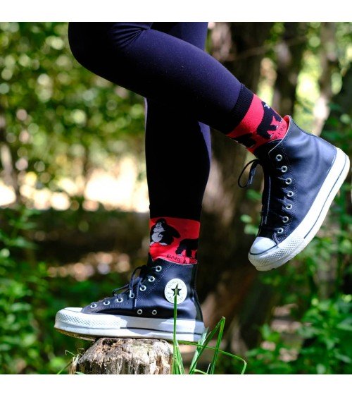 Sauvez les gorilles - Chaussettes en bambou Bare Kind jolies pour femme originales pour homme chausset rigolotes drole Suisse