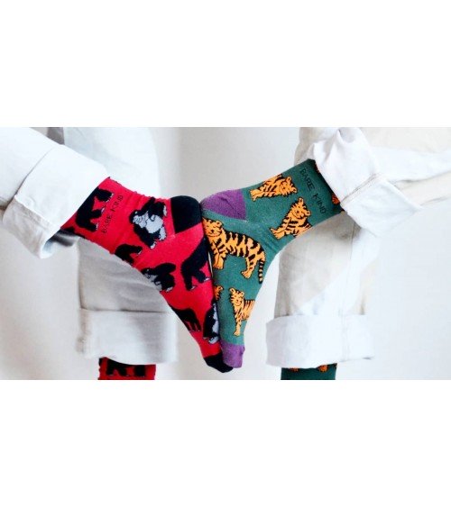 Sauvez les gorilles - Chaussettes en bambou Bare Kind jolies pour femme originales pour homme chausset rigolotes drole Suisse