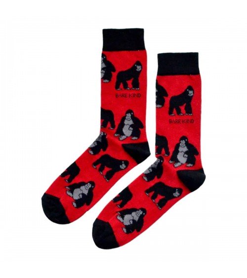 Sauvez les gorilles - Chaussettes en bambou Bare Kind jolies pour femme originales pour homme chausset rigolotes drole Suisse