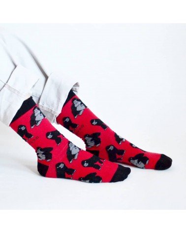 Sauvez les gorilles - Chaussettes en bambou Bare Kind jolies pour femme originales pour homme chausset rigolotes drole Suisse