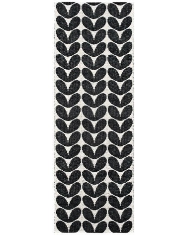 Vinyl Rug - KARIN Black Brita Sweden cool vinyl rugs runner for kitchen washable outdoor rugs