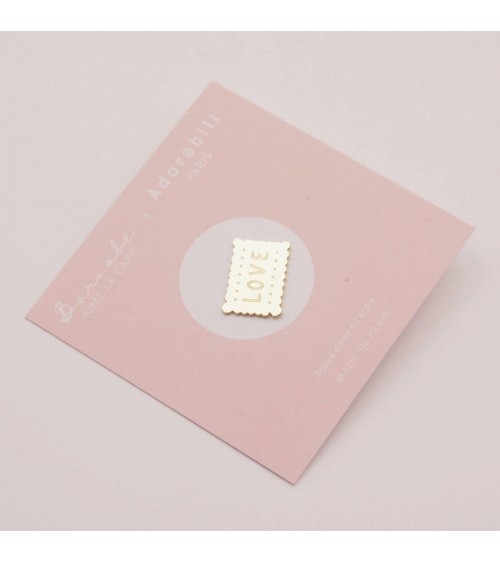 Kleine Butterkekse Love - Pin Anstecker Adorabili Paris Anstecknadel Ansteckpins pins anstecknadeln kaufen