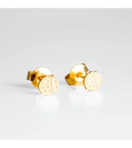 Ladybirds - Gold plated earrings Adorabili Paris cute fashion design designer for women