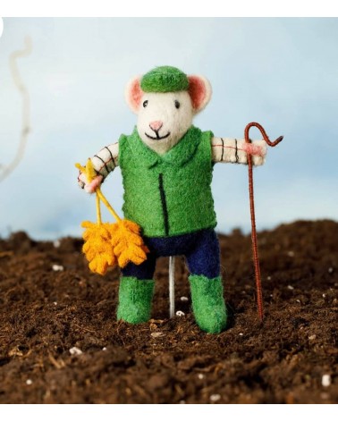 Farmer Mouse - Decorative object Sew Heart Felt original kitatori switzerland