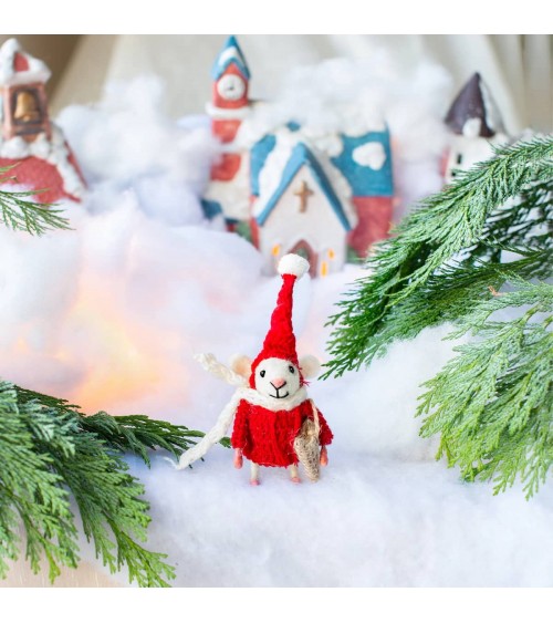 Weihnachtsmann Maus - Weihnachtsdeko Sew Heart Felt Weihnachtsdekoration kaufen Weihnachtsbaum Deko Ideen 2024 Trend Deko zu ...