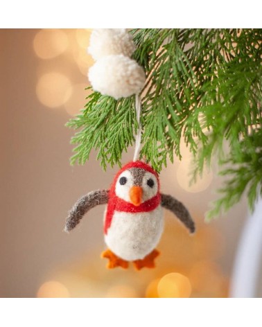 Paul, der Pinguin - Weihnachtsdeko Sew Heart Felt Weihnachtsdekoration kaufen Weihnachtsbaum Deko Ideen 2024 Trend Deko zu we...
