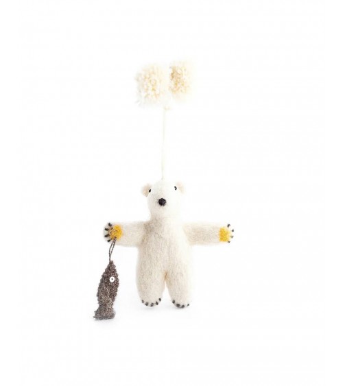 Peter, der Eisbär - Weihnachtsdeko Sew Heart Felt Weihnachtsdekoration kaufen Weihnachtsbaum Deko Ideen 2024 Trend Deko zu we...