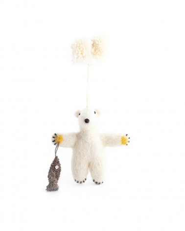 Peter, der Eisbär - Weihnachtsdeko Sew Heart Felt Weihnachtsdekoration kaufen Weihnachtsbaum Deko Ideen 2024 Trend Deko zu we...