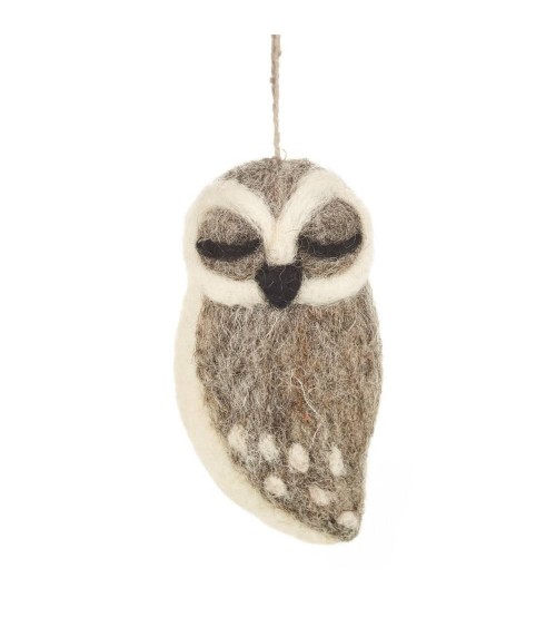 Graue Eule - Weihnachtliche Hängedeko Felt so good Weihnachtsdekoration kaufen Weihnachtsbaum Deko Ideen 2024 Trend Deko zu w...