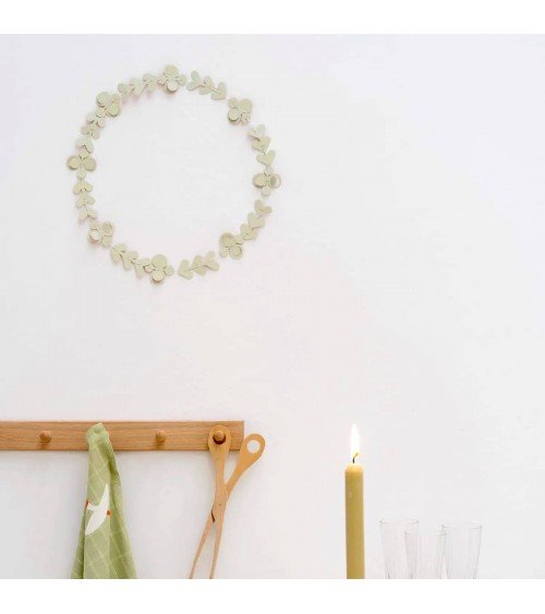 FOLK ornaments terra & green - traditional paper decoration Jurianne Matter original kitatori switzerland