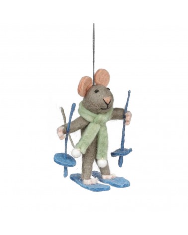 Sylvia the Skiing Mouse - Christmas Tree Decoration Felt so good 2024 christmas decorations xmas tree decorations