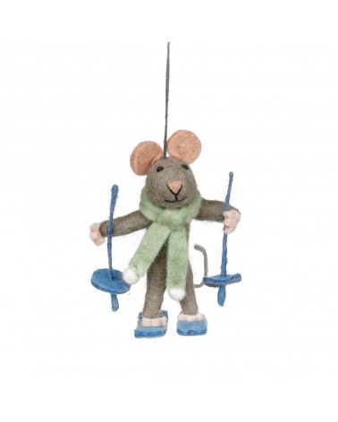 Sylvia the Skiing Mouse - Christmas Tree Decoration Felt so good 2024 christmas decorations xmas tree decorations