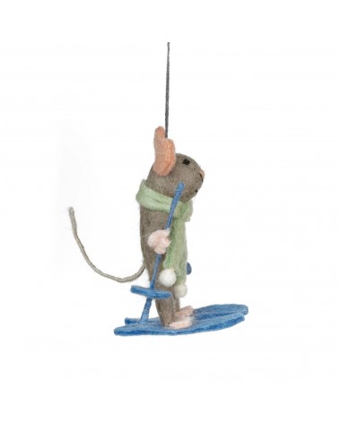 Sylvia the Skiing Mouse - Christmas Tree Decoration Felt so good 2024 christmas decorations xmas tree decorations
