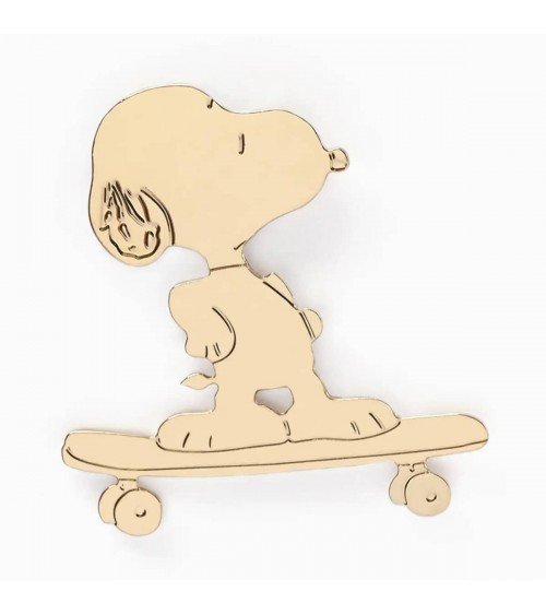 Snoopy Skate – Pin Anstecker aus Feingold Titlee Anstecknadel Ansteckpins pins anstecknadeln kaufen