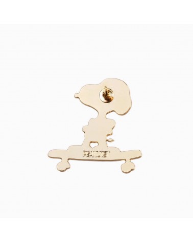 Snoopy Skate - Pin's doré à l'or fin Titlee pins rare métal originaux bijoux suisse