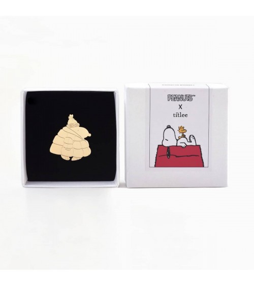 Snoopy Doudoune - Pin's doré à l'or fin Titlee pins rare métal originaux bijoux suisse