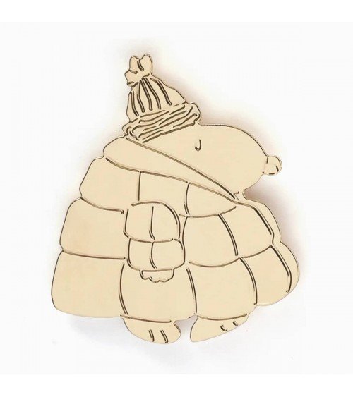 Snoopy Daunenjacke – Pin Anstecker aus Feingold Titlee Anstecknadel Ansteckpins pins anstecknadeln kaufen