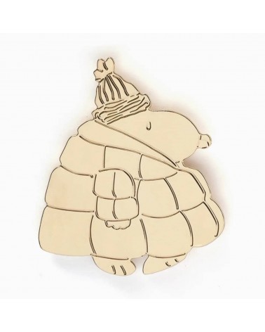 Snoopy Puffer Jacket - Gold plated pin Titlee broches and pins hat pin badges collectible