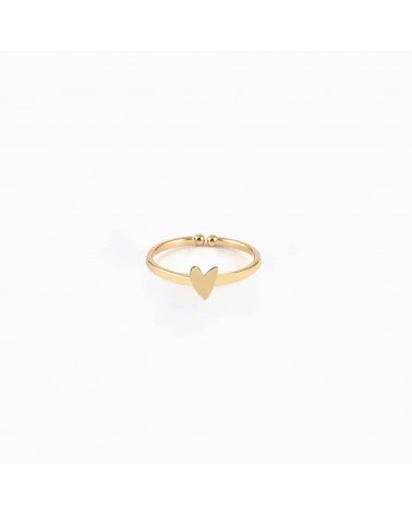 Verstellbarer Ring mit Herz GRANT – Goldring mit Feingoldbeschichtung Titlee damen frau kinder spezielle kaufen