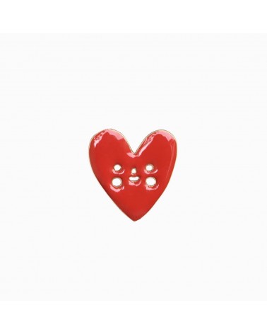 Heart x Suzy Ultman Pin - Red poppy heart pin Titlee broches and pins hat pin badges collectible
