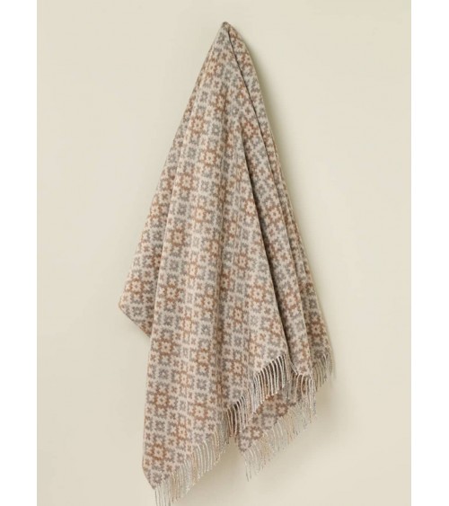 Plaid Dartmouth Natural - Couverture en pure laine vierge Bronte by Moon un plaid cocooning couverture chaude douce plaide lit