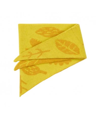 Foulard reversibile, Sciarpa triangolare in lana - Sprig Giallo Donna Wilson sciarpa inglese per donna da uomo per donna scia...