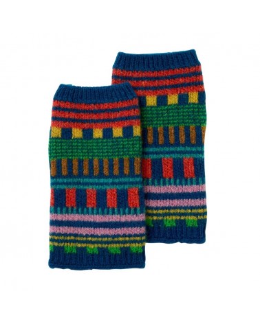 Muffole in lana, guanti senza dita - Righe multicolori Donna Wilson idea regalo svizzera