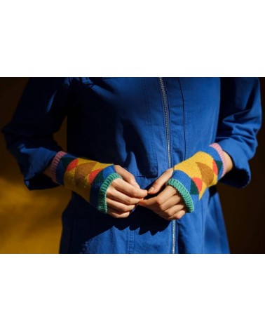 Muffole in lana, guanti senza dita - vetro colorato Donna Wilson idea regalo svizzera