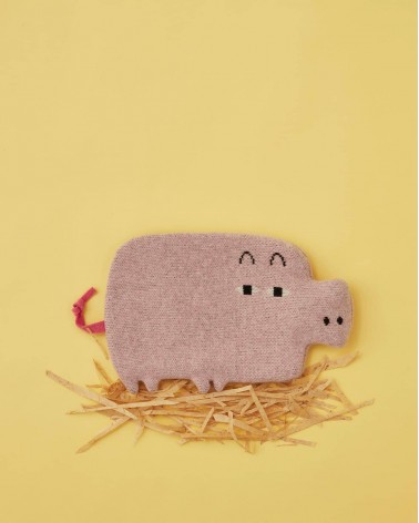 Hot water bottle and knitted wool cover - Piglet Donna Wilson best luxury cool nice cute portable