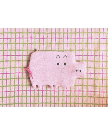 Bouillotte eau chaude rigolote - Design Cochon Rose Donna Wilson longue originale haut de gamme luxe