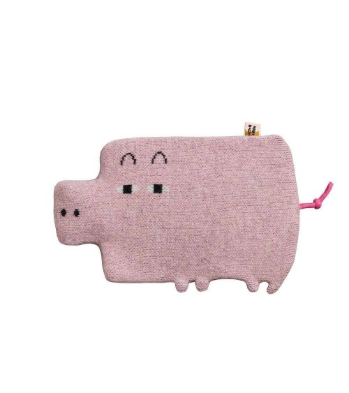 Bouillotte eau chaude rigolote - Design Cochon Rose Donna Wilson longue originale haut de gamme luxe