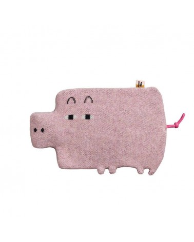 Bouillotte eau chaude rigolote - Design Cochon Rose Donna Wilson longue originale haut de gamme luxe