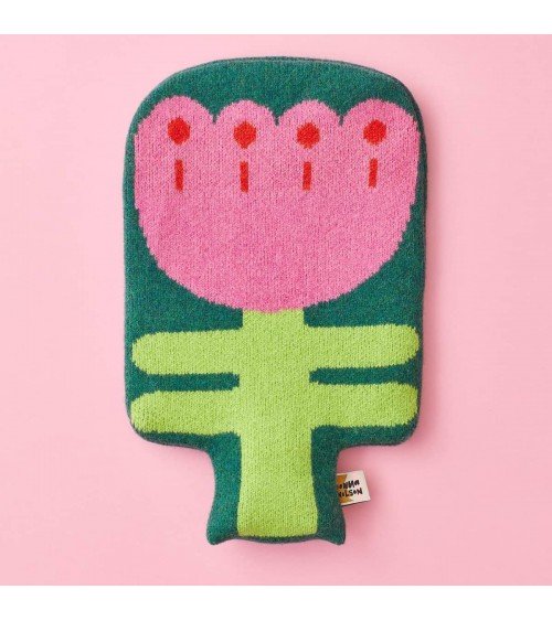 Hot water bottle and knitted wool cover - Flower Donna Wilson best luxury cool nice cute portable
