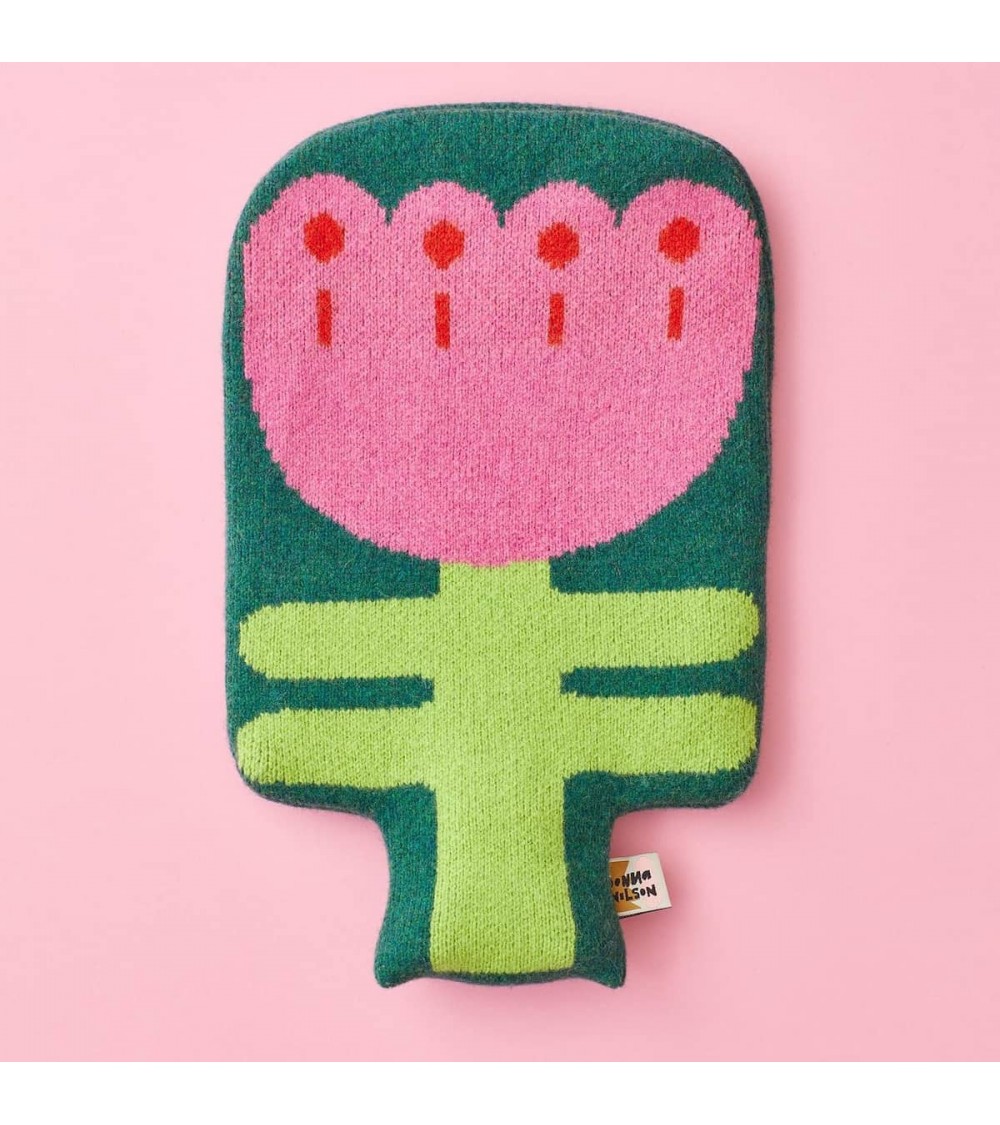 Hot water bottle and knitted wool cover - Flower Donna Wilson best luxury cool nice cute portable