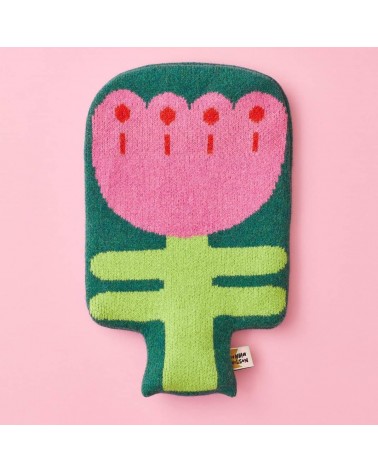 Hot water bottle and knitted wool cover - Flower Donna Wilson best luxury cool nice cute portable