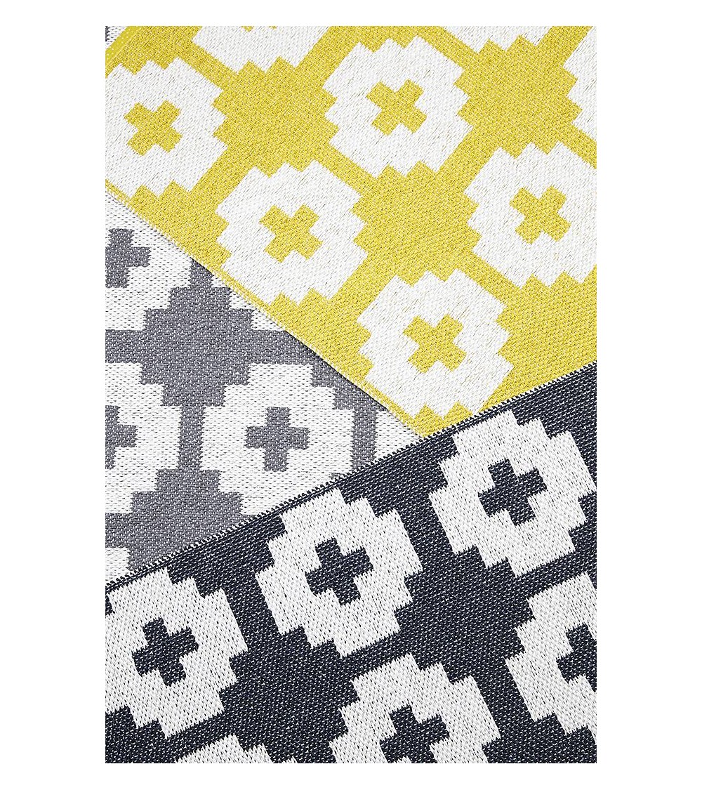 Tapis Vinyle - FLOWER Sun Brita Sweden tapis scandinave en vinyle lavable en machine de cuisine exterieur salon couloir