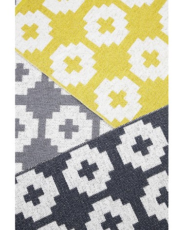 Vinyl Teppich - FLOWER Sun Brita Sweden küchenteppich küchenläufer waschbar waschbarer outdoor teppich Teppichläufer balkon