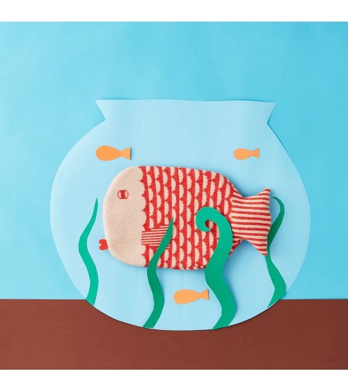 Bouillotte eau chaude originale - Design Poisson Orange Donna Wilson longue originale haut de gamme luxe