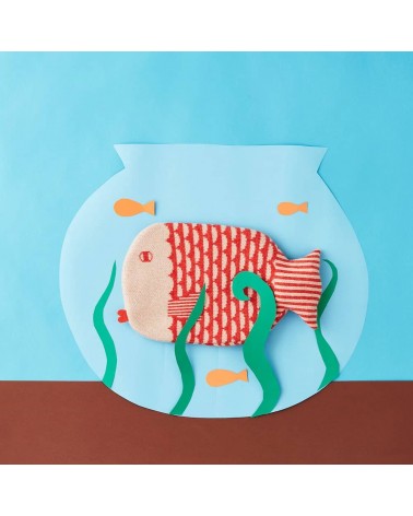 Bouillotte eau chaude originale - Design Poisson Orange Donna Wilson longue originale haut de gamme luxe