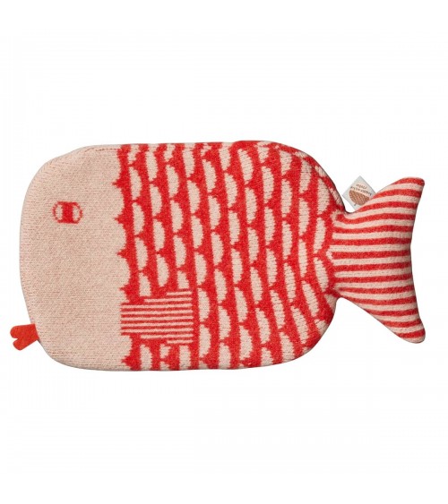 Bouillotte eau chaude originale - Design Poisson Orange Donna Wilson longue originale haut de gamme luxe
