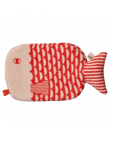 Bouillotte eau chaude originale - Design Poisson Orange Donna Wilson longue originale haut de gamme luxe