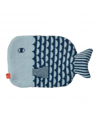 Bouillotte eau chaude originale - Design Poisson Bleu Donna Wilson longue originale haut de gamme luxe