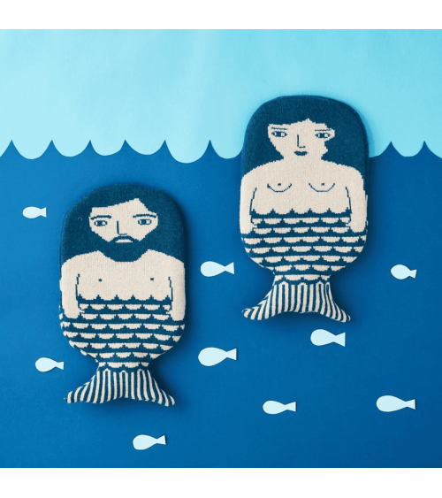 Borsa per acqua calda con fodera in lana - Sirena Donna Wilson simpatiche divertente migliore