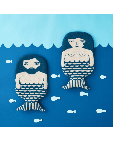 Borsa per acqua calda con fodera in lana - Sirena Donna Wilson simpatiche divertente migliore