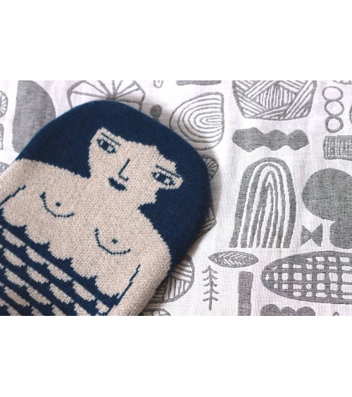Hot water bottle and knitted wool cover - Mermaid Donna Wilson best luxury cool nice cute portable